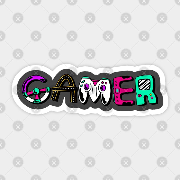 Gamer Sticker by aaallsmiles